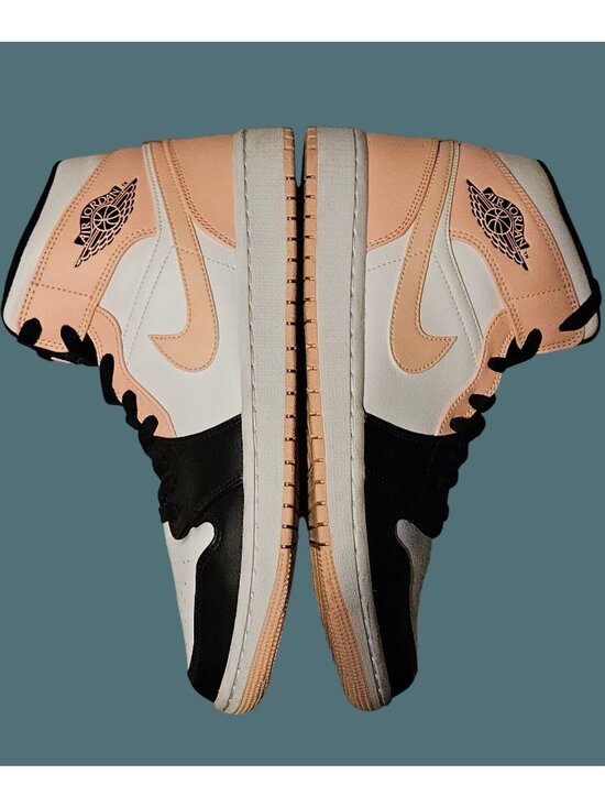 Nike Air Jordan 1 Mid White/Crimson Tint/Arctic Orange/Black Sneakers Men 9.5 main image 10